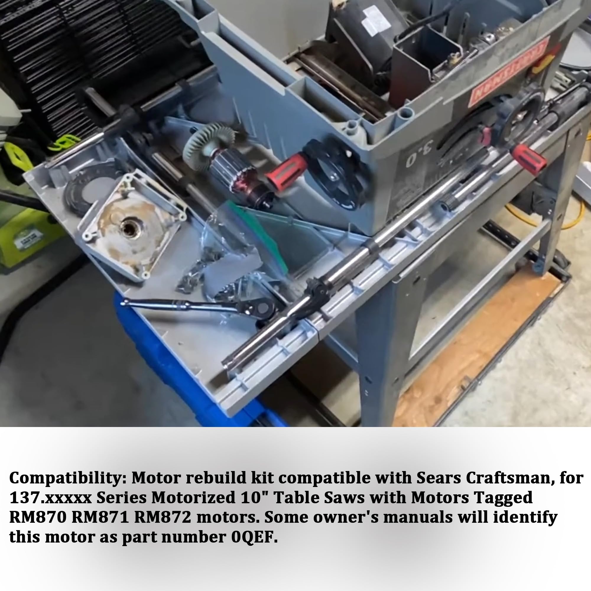 Amazon.com: RM870 RM871 RM872 Motor Armature Bearing Set for